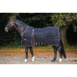 Rambo Optimo Stable Blanket 400g - Black/Tan/Orange/Black
