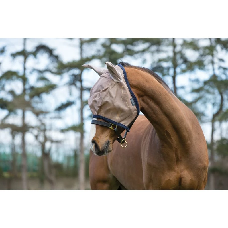 Amigo Fly Mask - Bronze/Navy 3 Amigo Fly Mask - Bronze/Navy