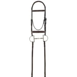 Camelot Gold RCS Fancy Raised Padded Bridle - Australian Nut