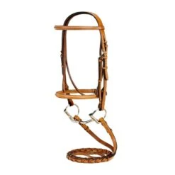 Silverleaf Plain Raised Bridle - Golden Oak