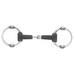 Centaur Jointed Rubber Loop Ring Gag - Stainless Steel