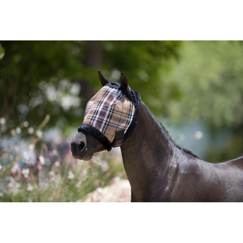 Kensington Pony Fly Mask W/Plush Fleece Trim - Deluxe Black 3 Kensington Pony Fly Mask W/Plush Fleece Trim - Deluxe Black