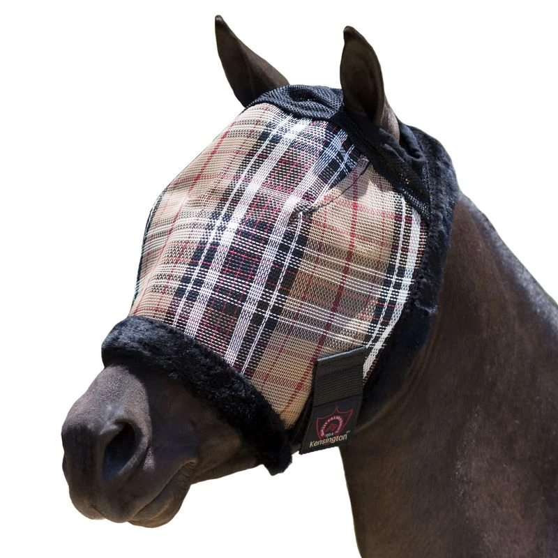 Kensington Pony Fly Mask W/Plush Fleece Trim - Deluxe Black 4 Kensington Pony Fly Mask W/Plush Fleece Trim - Deluxe Black - Image 2