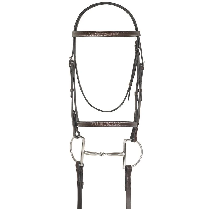 Camelot Gold Fancy Raised Bridle - Australian Nut 3 Camelot Gold Fancy Raised Bridle - Australian Nut