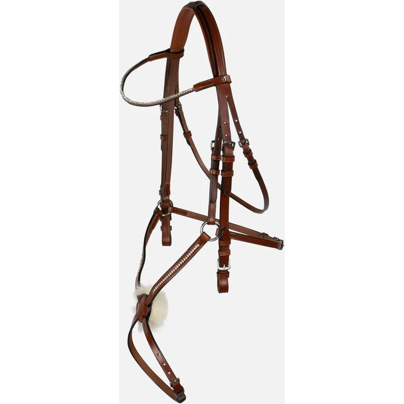 Horze Valencia Figure 8 Bridle - Brown 4 Horze Valencia Figure 8 Bridle - Brown - Image 2