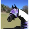 Kensington Fly Mask W/Plush Fleece Trim - Lavender Mint -Saddle Shop 334741 800 800