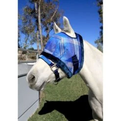 Kensington Fly Mask W/Plush Fleece Trim - Kentucky Blue -Saddle Shop 339305 800 800