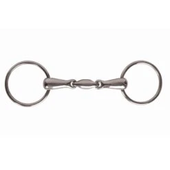 Korsteel Stainless Steel Oval Link Loose Ring Snaffle Bit