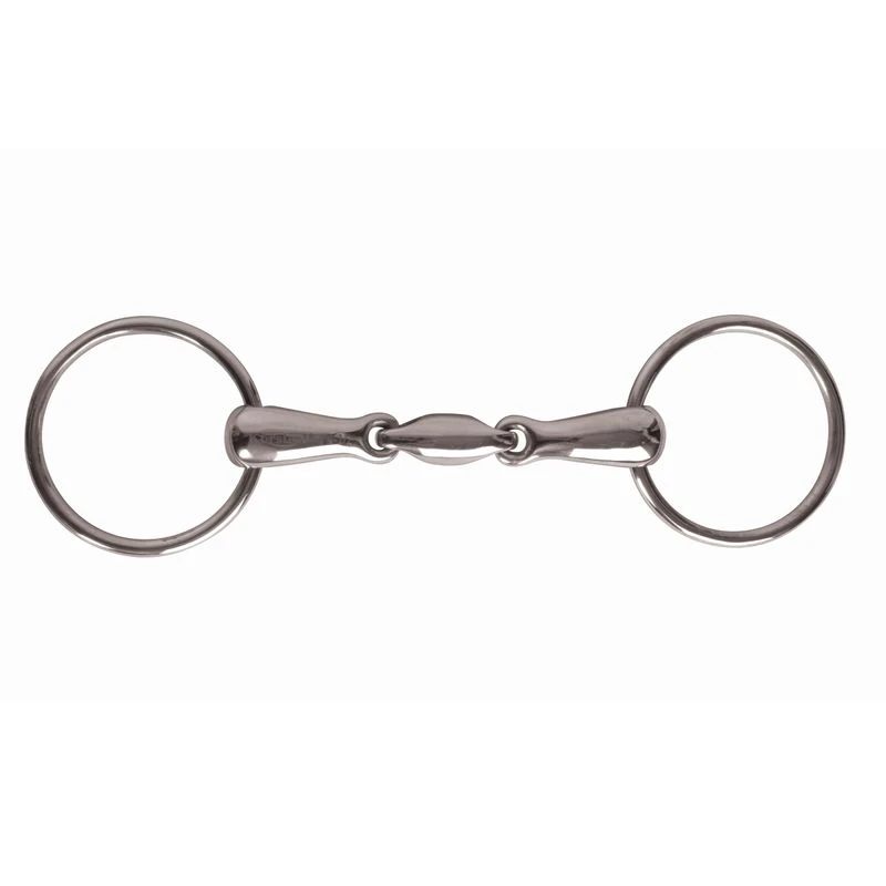Korsteel Stainless Steel Oval Link Loose Ring Snaffle Bit 3 Korsteel Stainless Steel Oval Link Loose Ring Snaffle Bit