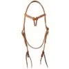 Western Rawhide Futurity Headstall With Ties - Harness Leather