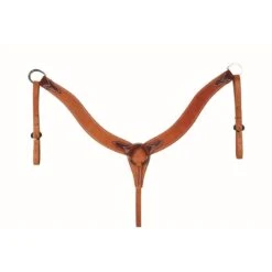 Western Rawhide Harness Leather Breastcollar With Latigo Lining - Harness Leather