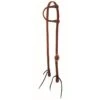 Western Rawhide 5/8" One Ear Headstall With Ties - Oiled Harness Leather