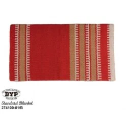 Western Rawhide Country Legend New Zealand Wool Standard Show Blanket - Red/Cream/Taupe