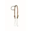 Western Rawhide Sliding Cheek Ear Headstall - Harness Leather -Saddle Shop 360566 800 800