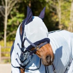 Horze Freja Fly Mask - Light Blue
