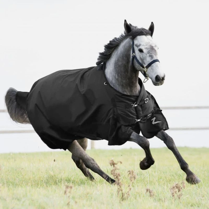 Horze Nevada Medium Weight Turnout Blanket - Black 3 Horze Nevada Medium Weight Turnout Blanket - Black