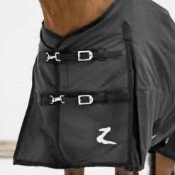 Horze Nevada Medium Weight Turnout Blanket - Black 7 Horze Nevada Medium Weight Turnout Blanket - Black -Saddle Shop 382748 800 800