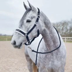 Horze Howard Soft Lead - Peacoat Dark Blue -Saddle Shop 386390 800 800