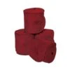 Weatherbeeta Fleece Bandage 4 Pack - Maroon