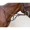Nunn Finer Running Martingale With Elastic - Black/Brass -Saddle Shop 399712 800 800