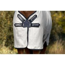 Rambo Natura Summer Sheet - White/Navy -Saddle Shop 399853 800 800