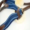 Nunn Finer 5-Way Breastplate With Blue Elastic - Havana/Zinc 2 Nunn Finer 5-Way Breastplate With Blue Elastic - Havana/Zinc -Saddle Shop 404253 800 800