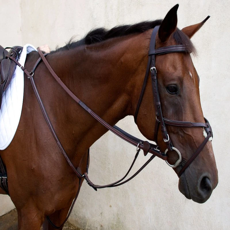 Nunn Finer Bellissimo Hunting Breastplate - Havana/Zinc 4 Nunn Finer Bellissimo Hunting Breastplate - Havana/Zinc - Image 2