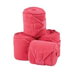 Saxon Coordinate Fleece Bandages 4 Pack - Pink