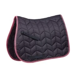 Saxon Element Quilted All Purpose Saddle Pad - Navy/Pink