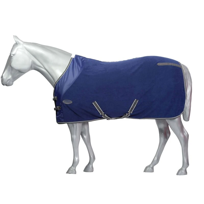 Weatherbeeta Fleece Cooler Standard Neck - Dark Blue/Grey/White 4 Weatherbeeta Fleece Cooler Standard Neck - Dark Blue/Grey/White - Image 2
