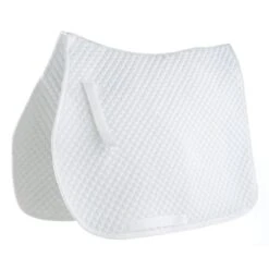 Roma Mini Diamond Quilt All Purpose Saddle Pad - White