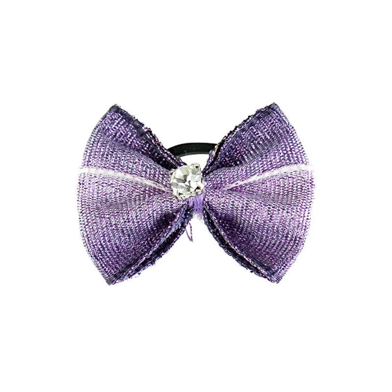 Horze Metallic Mane Bows - Purple 3 Horze Metallic Mane Bows - Purple
