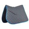 Roma Economy All Purpose Saddle Pad - Charcoal/Blue 2 Roma Economy All Purpose Saddle Pad - Charcoal/Blue -Saddle Shop 418426 800 800