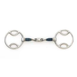 Centaur Oval Link Loop Ring Gag - Blue Steel