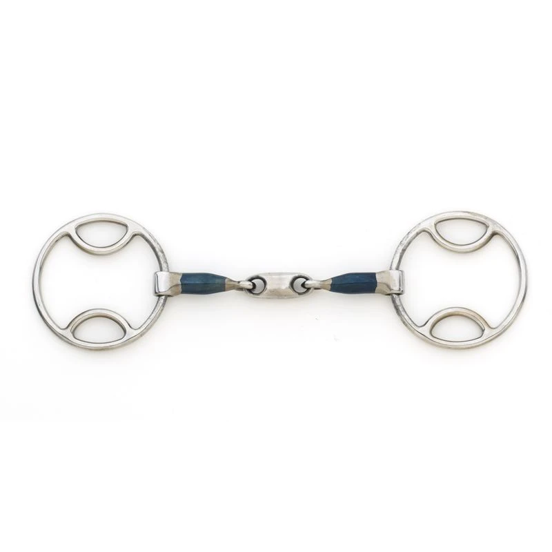 Centaur Oval Link Loop Ring Gag - Blue Steel 3 Centaur Oval Link Loop Ring Gag - Blue Steel