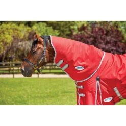 Weatherbeeta Comfitec Classic Neck Rug Lite - Red/Silver/Navy