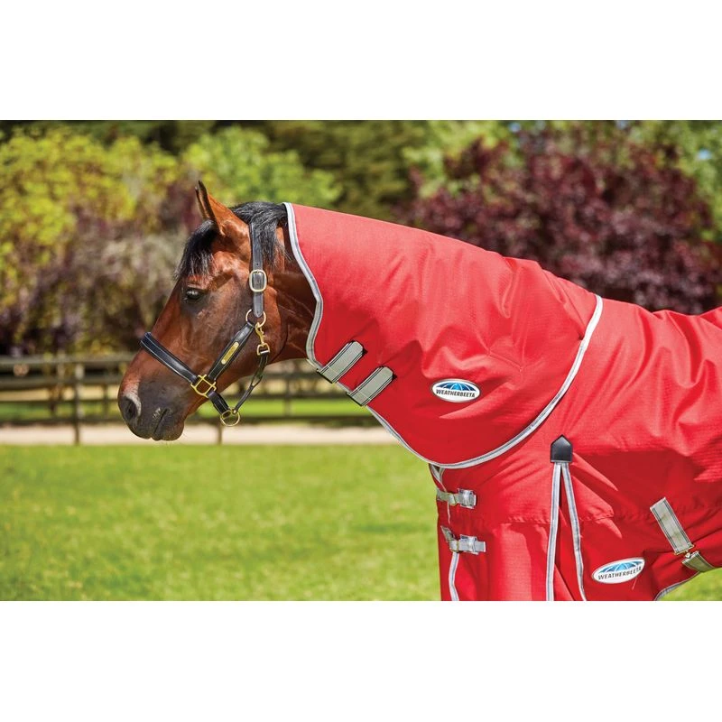 Weatherbeeta Comfitec Classic Neck Rug Lite - Red/Silver/Navy 3 Weatherbeeta Comfitec Classic Neck Rug Lite - Red/Silver/Navy