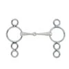 Centaur Thin Jointed 3-Ring Gag - Stainless Steel -Saddle Shop 429930 800 800