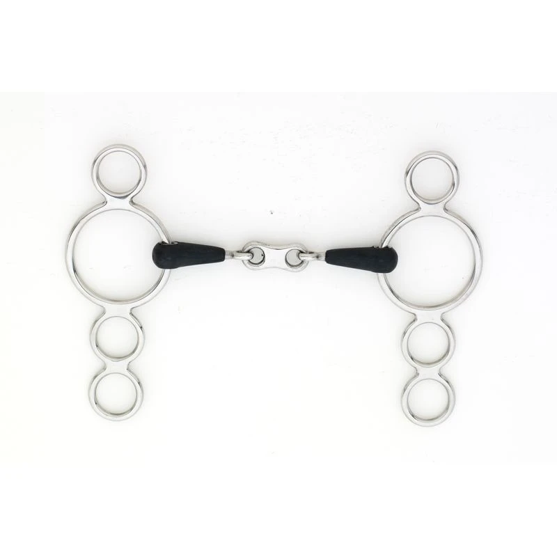 Centaur French Link 3-Ring Gag - Stainless Steel 3 Centaur French Link 3-Ring Gag - Stainless Steel