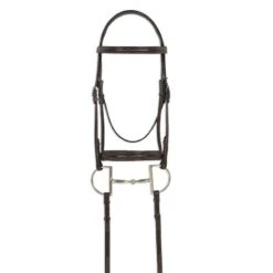 Ovation ATS Fancy Raised Wide Noseband Bridle - Dark Brown -Saddle Shop 433866 800 800