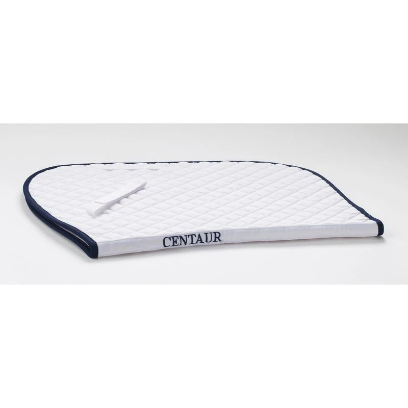 Centaur Imperial Quilted Close Contact Saddle Pad - White/Navy 3 Centaur Imperial Quilted Close Contact Saddle Pad - White/Navy