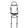 Aramas Square Mild Raised Wide Dressage Bridle W/Leather Reins - Black 1 Aramas Square Mild Raised Wide Dressage Bridle W/Leather Reins - Black -Saddle Shop 436264 800 800