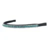 Ovation Tiffany Browband - Clear/Turquoise -Saddle Shop 436846 800 800