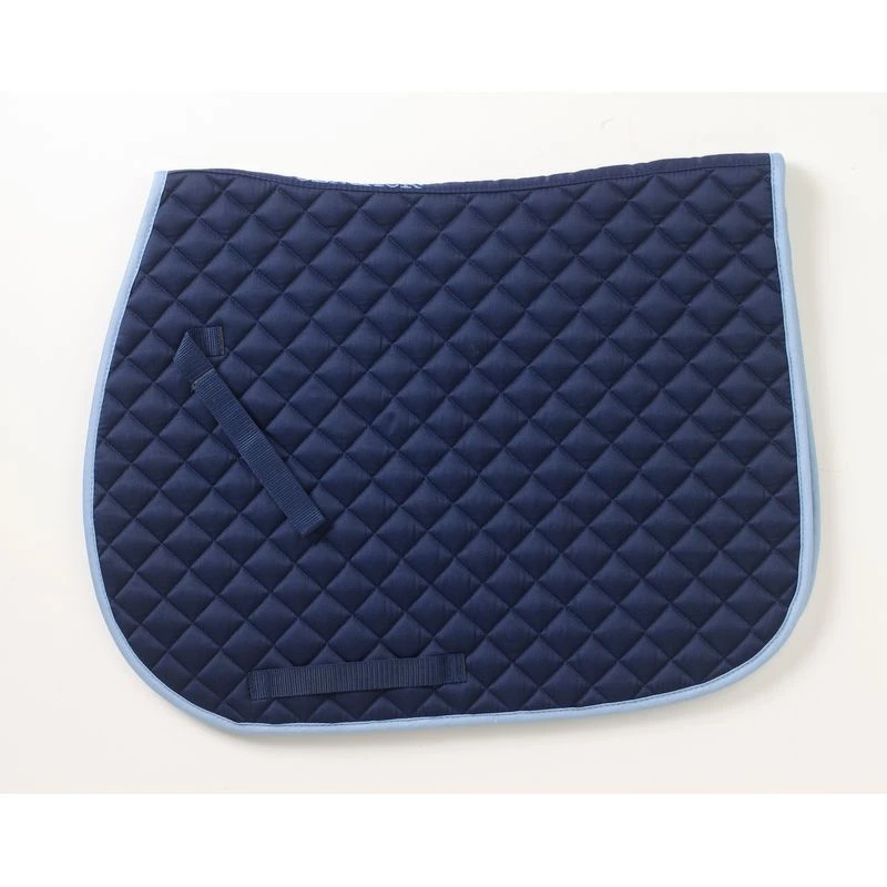 Centaur Imperial Quilted Close Contact Saddle Pad - Navy/Lt Blue 3 Centaur Imperial Quilted Close Contact Saddle Pad - Navy/Lt Blue