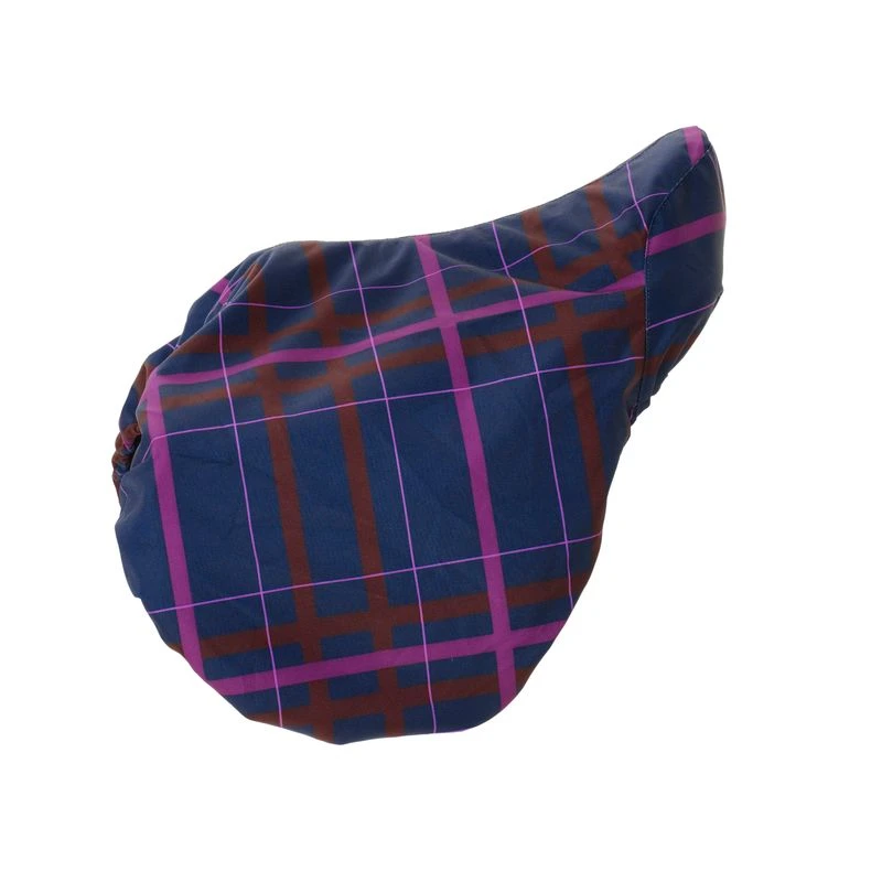 Pessoa Alpine 1200D Saddle Cover - Navy/Magenta Plaid 3 Pessoa Alpine 1200D Saddle Cover - Navy/Magenta Plaid