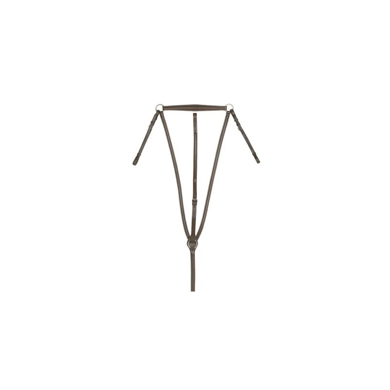 Ovation Elite Raised Breastplate W/Standing Martingale - Dark Brown 3 Ovation Elite Raised Breastplate W/Standing Martingale - Dark Brown