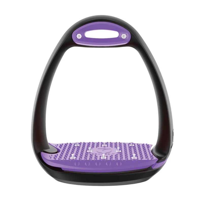 Compositi EOLE PRO Stirrups W/Spikes - Black/Purple 3 Compositi EOLE PRO Stirrups W/Spikes - Black/Purple