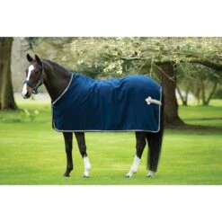 Rambo Show Rug W/o Surcingle - Navy/Champagne/Navy