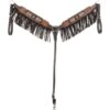 Western Rawhide Country Legend Bead Inlay Breastcollar - Brown Fringe -Saddle Shop 442168 800 800