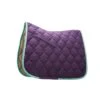Roma Ecole Double Diamond Quilt Dressage Saddle Pad - Purple/Silver/Mint 1 Roma Ecole Double Diamond Quilt Dressage Saddle Pad - Purple/Silver/Mint -Saddle Shop 442427 800 800